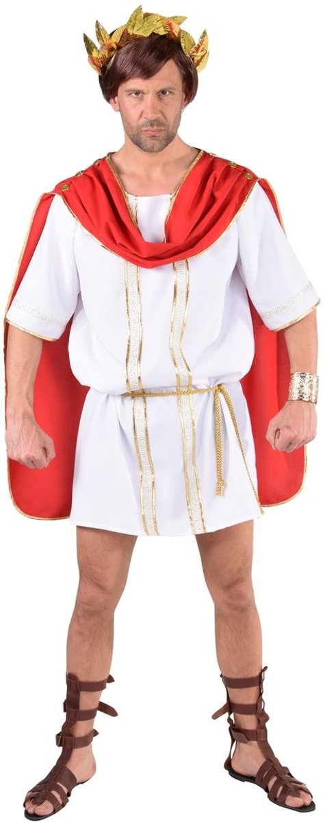Griekse & Romeinse Oudheid Kostuum | Neergedaald Van De Olympus Goddelijke Griek | Man | Extra Small | Carnaval kostuum | Verkleedkleding